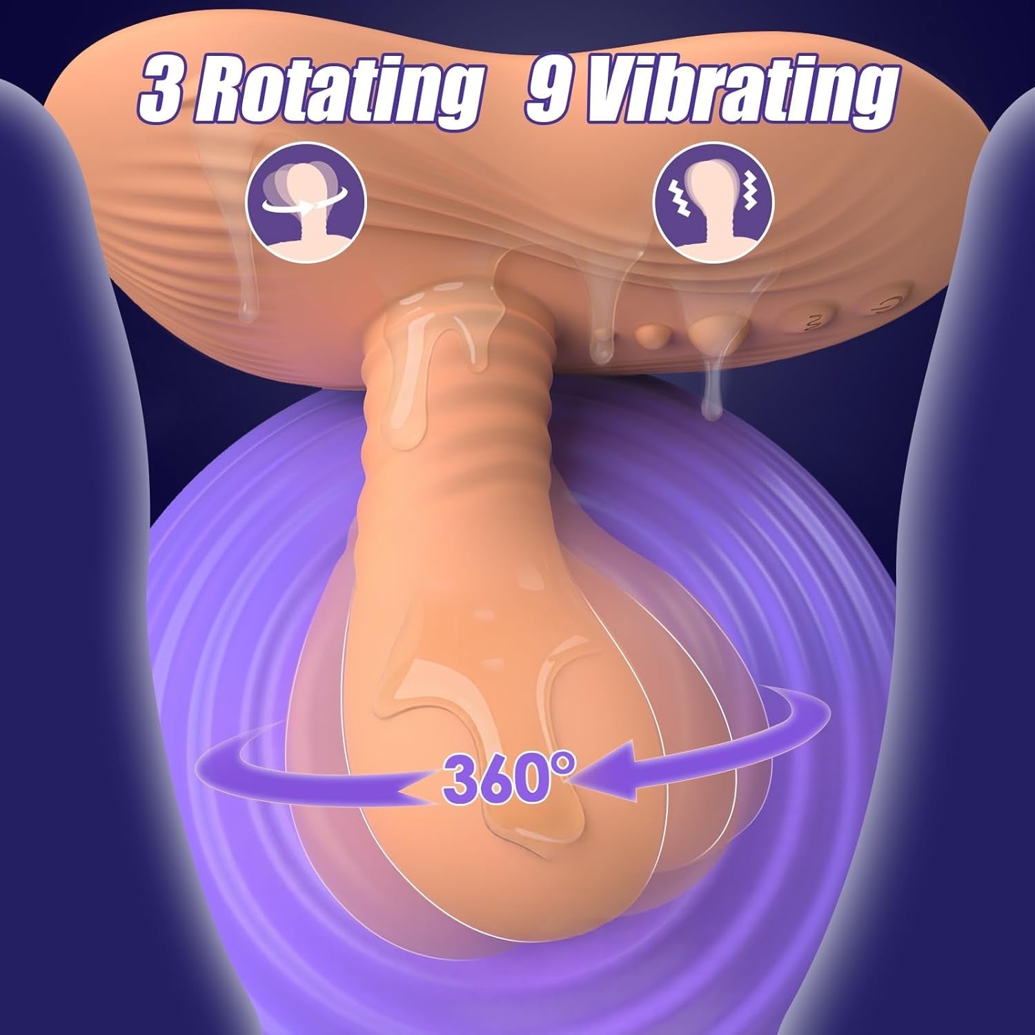 SpirionX Prostate Massager Rotating Ride-On Vibrator