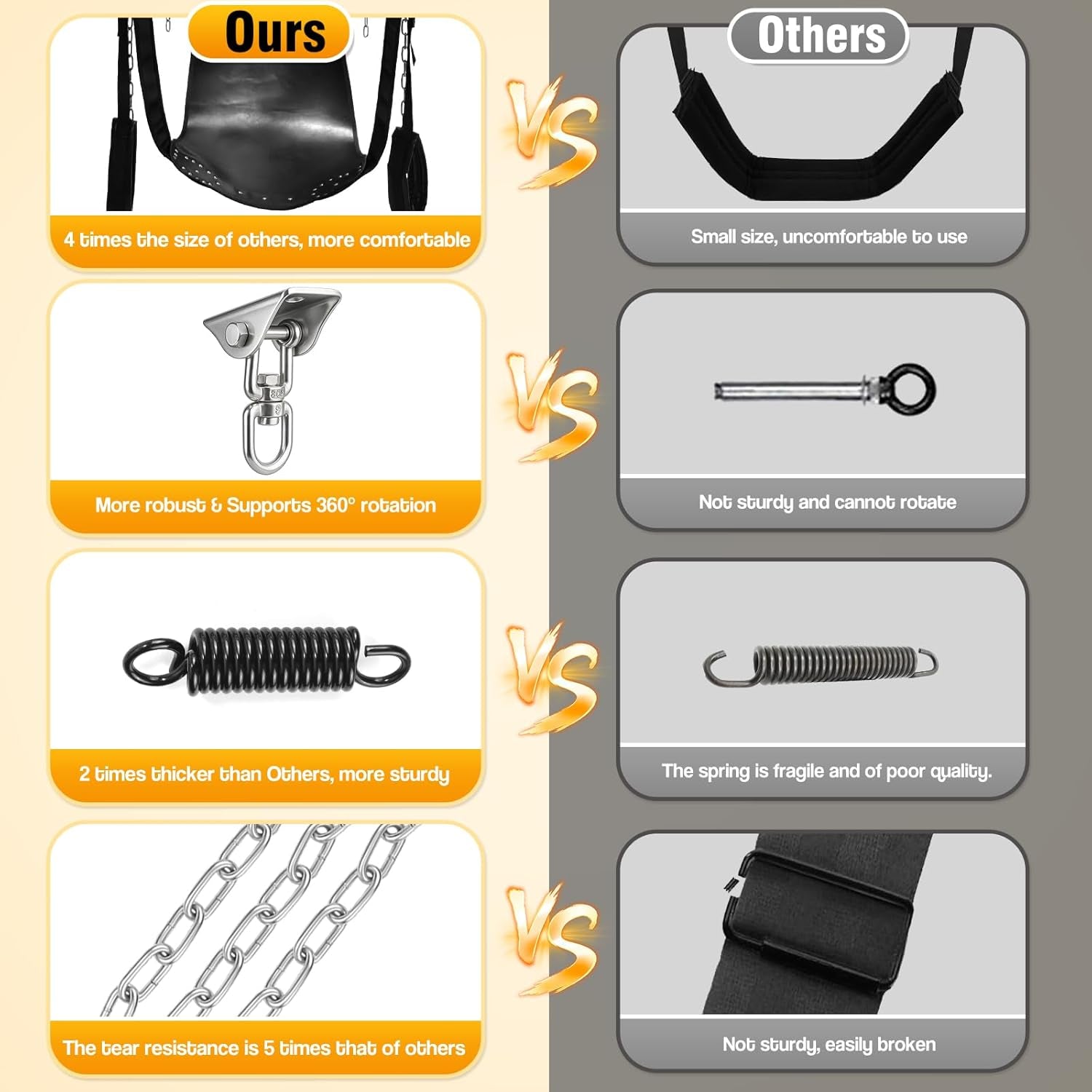 SteelRise Adjustable Heavy-Duty Ceiling Sex Swing