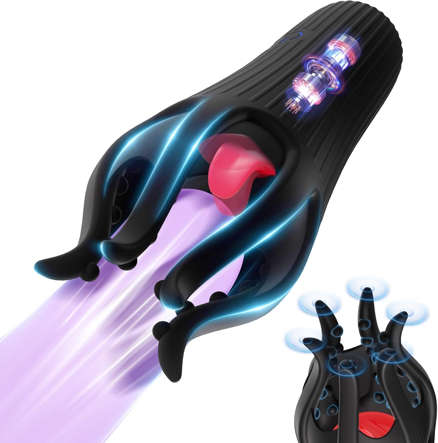 HexaTongue Tongue Vibrator Sleeve 10 Modes Trainer