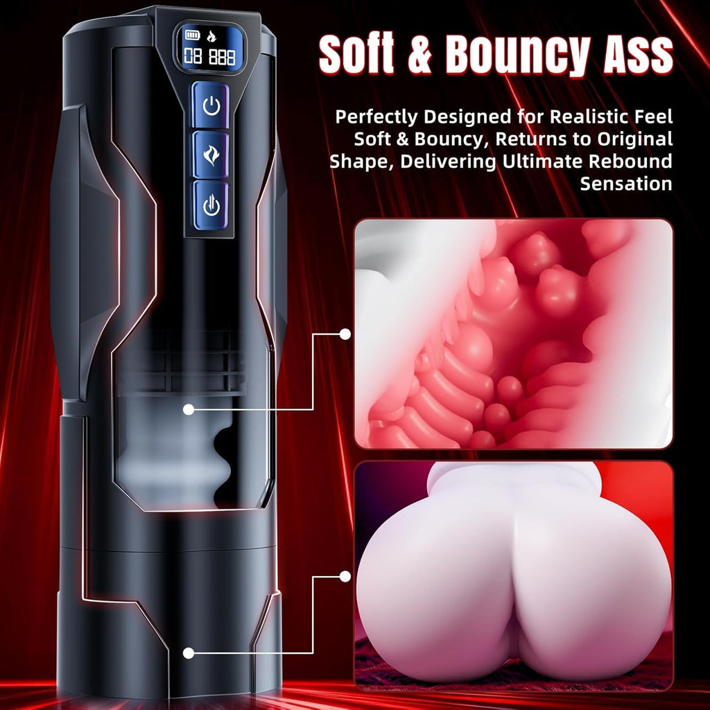 BootyForge Automatic Heated Pocket Pussy Thrusting Male Masturbator