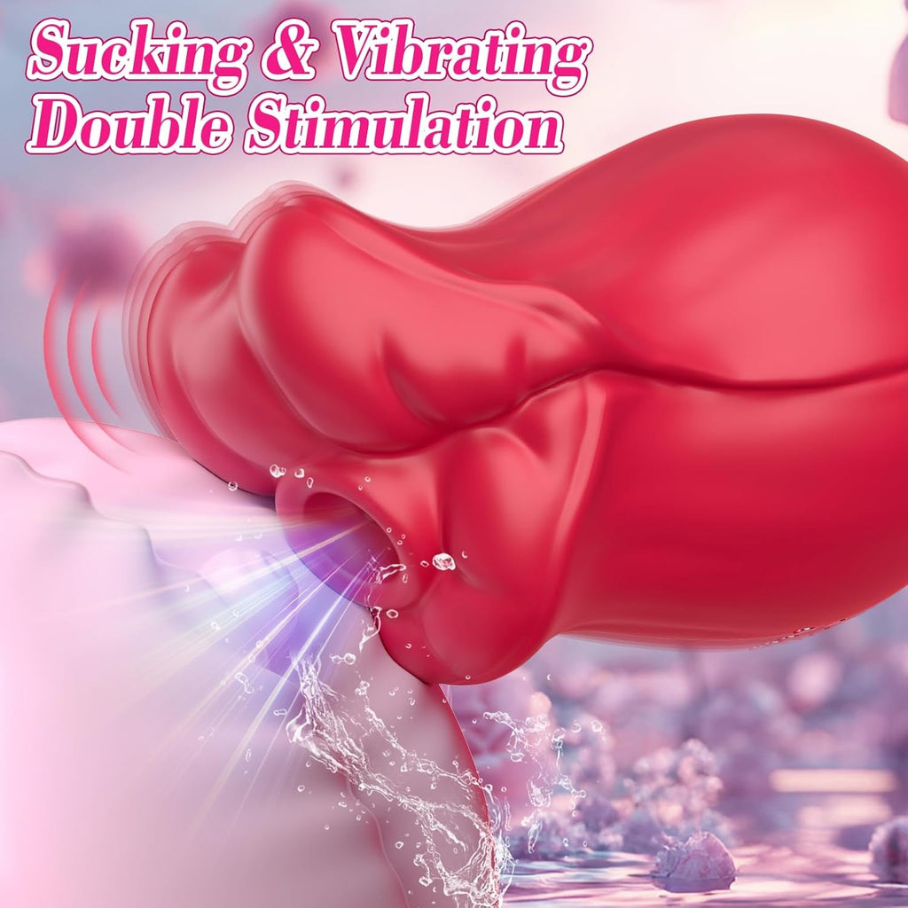 LustrelleX Clit Sucker Wand 9 Suction 6 Vibration Waterproof