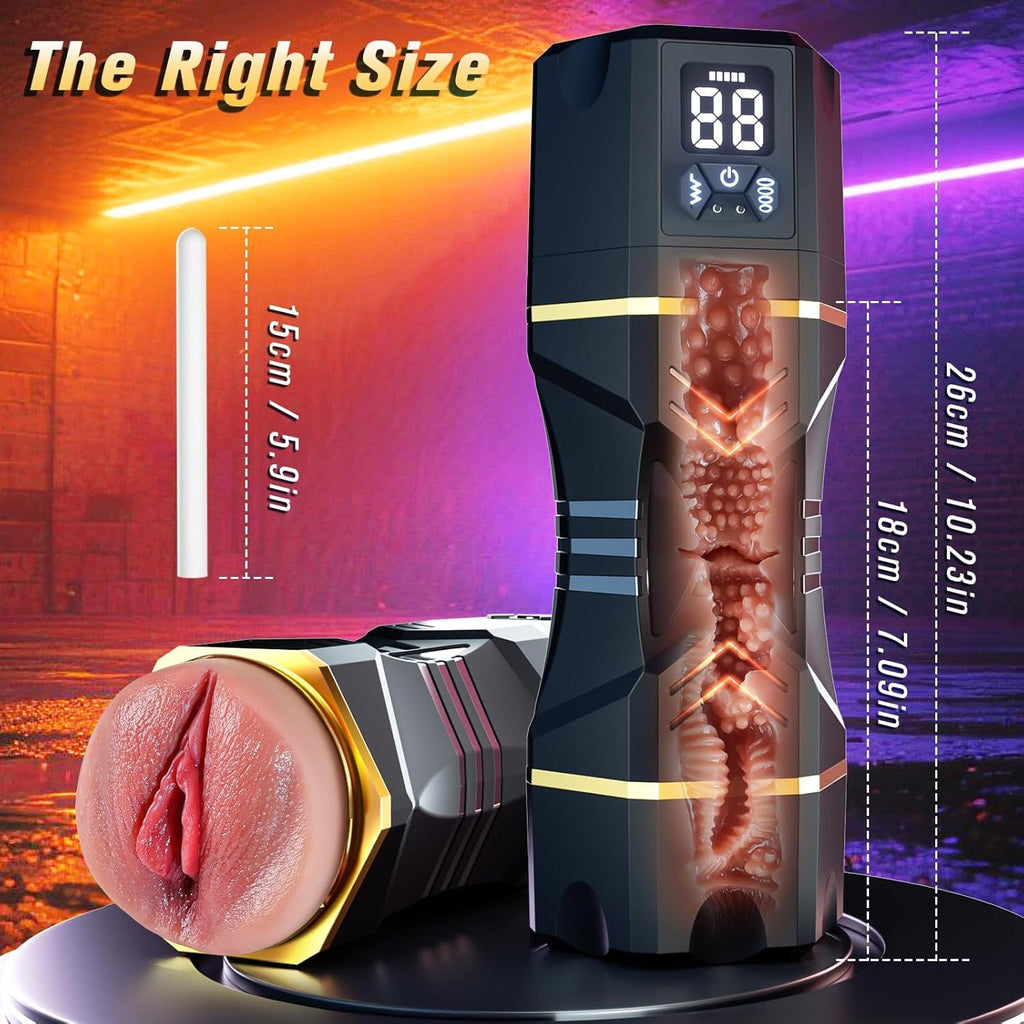 SensaFlow Vibrating Pocket Pussy 5 Suction 9 Vibration Stroker