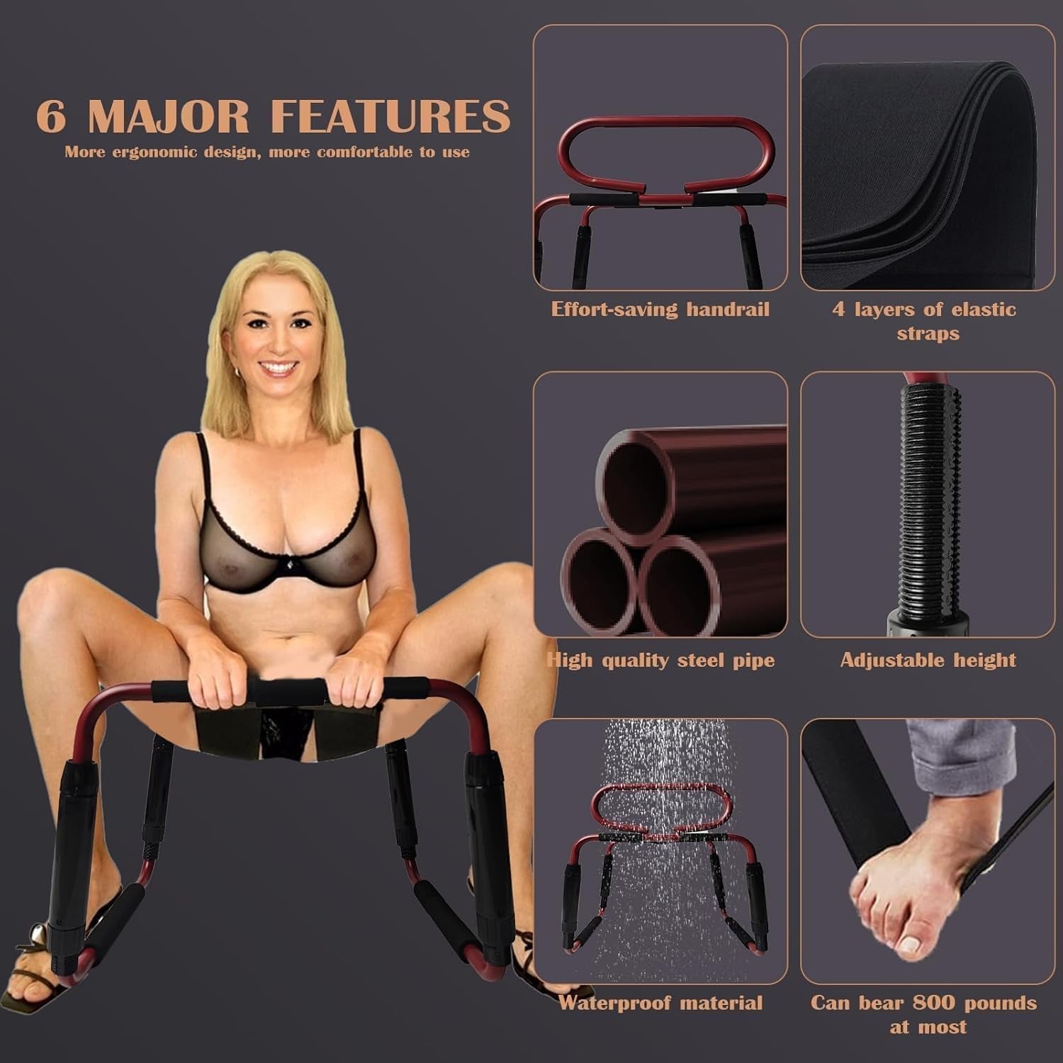 FlexThrone Adjustable Weightless Sex Position Chair