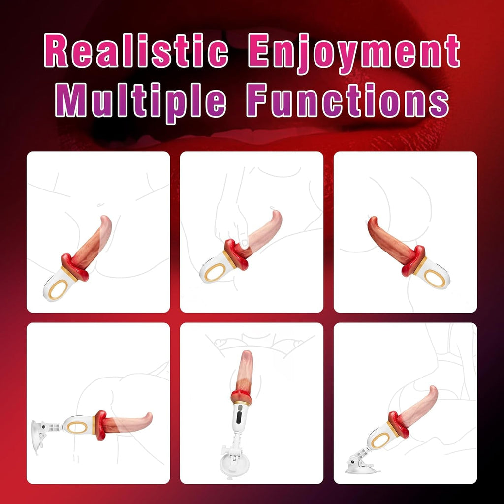 TongueRide Heated Dildo Thrust Machine
