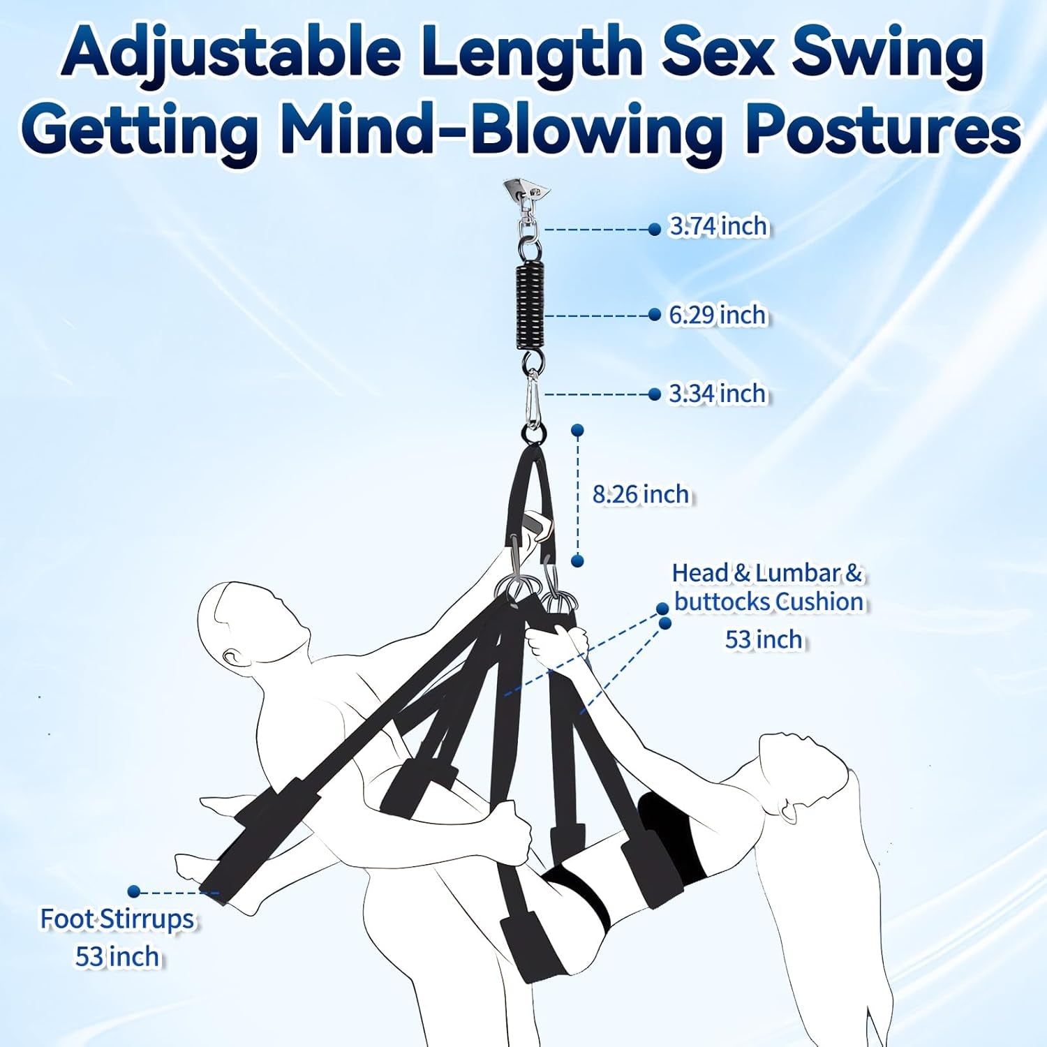 OrvexaX 360° Spinning Sex Swing 800lb Dual Mount