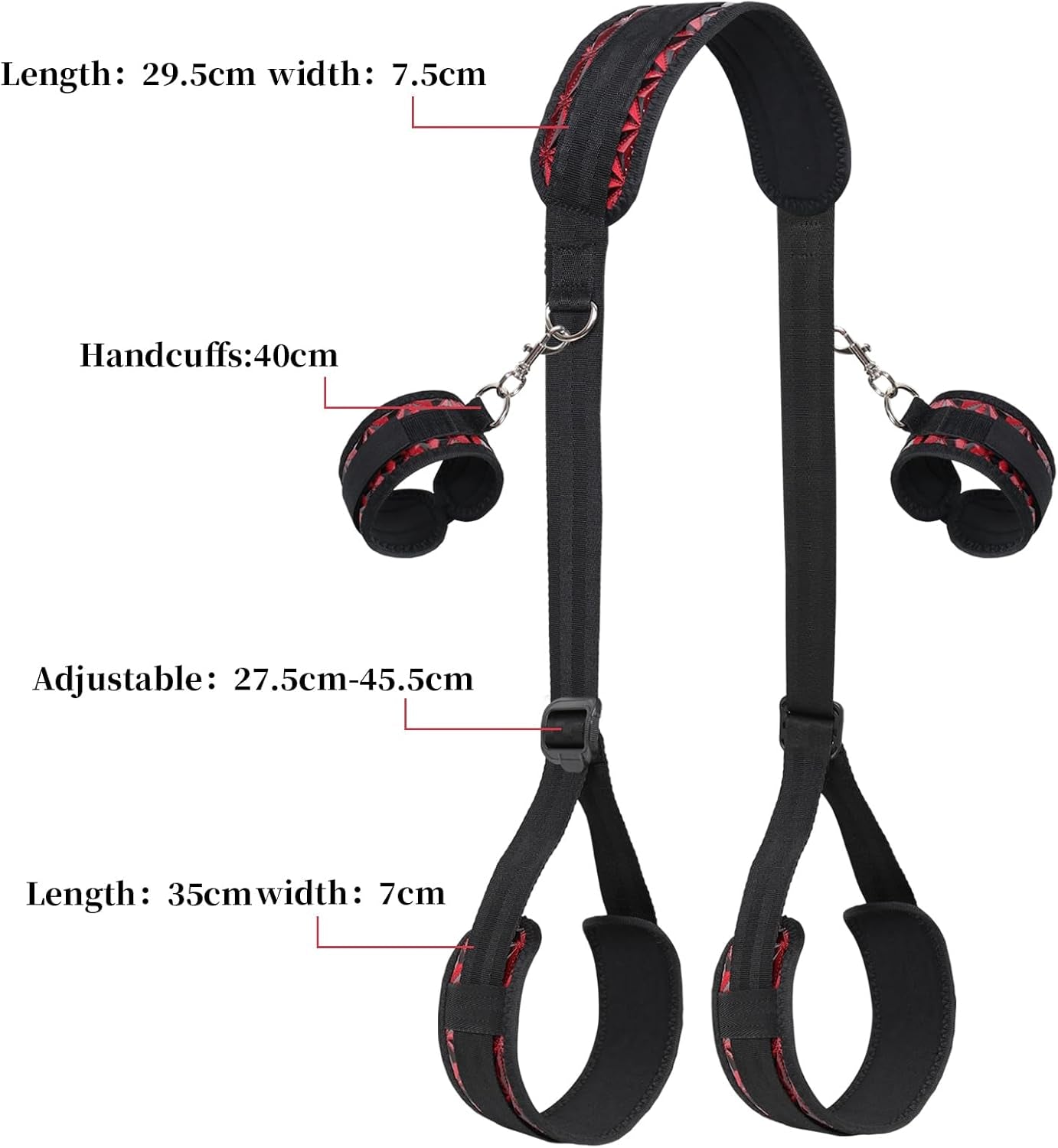 DiamondFlex Adjustable Sling Strap BDSM Kit with Cuffs