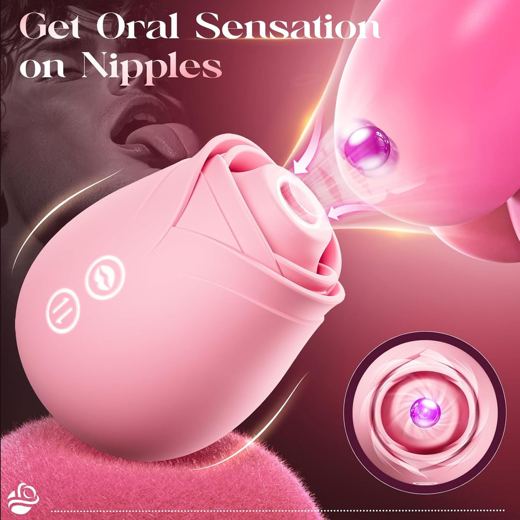 ElyraSync Rose Clit Sucker Wand App Control Waterproof Quiet