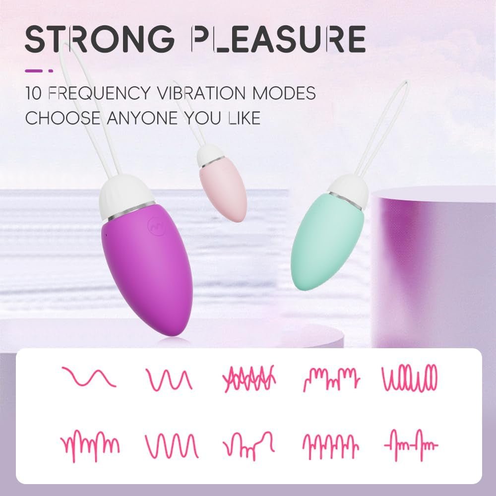 EmeraldSync App Remote Vibrating Egg 10 Modes Waterproof Quiet