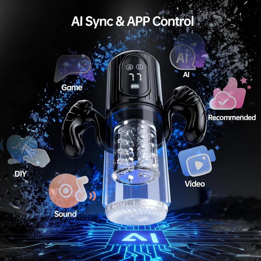 ThryveX AI Male Masturbator Thrust Rotation Suction App