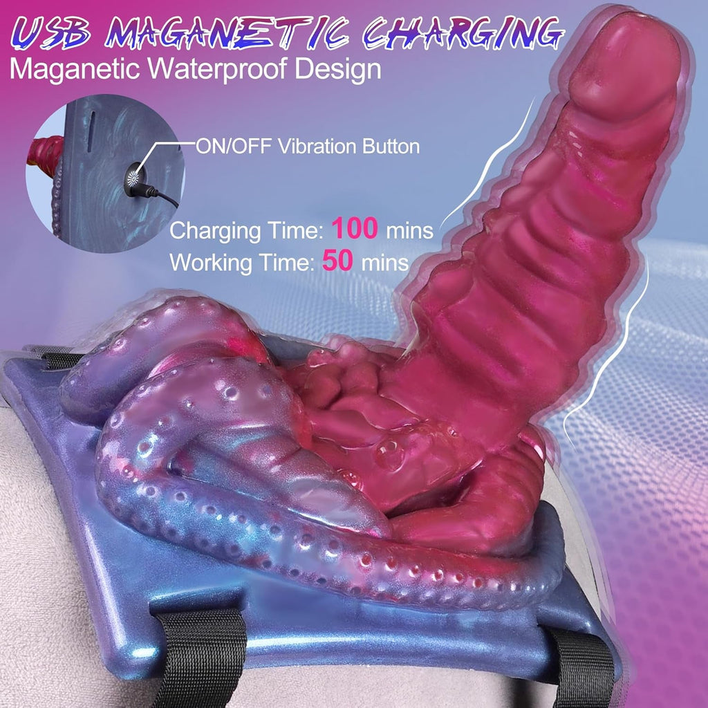 TentaraX Tentacle Riding Vibrator 10 Modes Remote