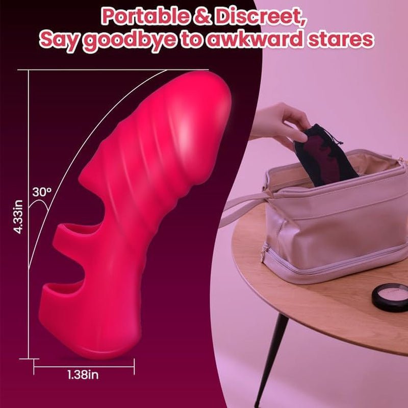 PulseFit Mini Finger Vibrator 10 Modes Quiet USB Recharge