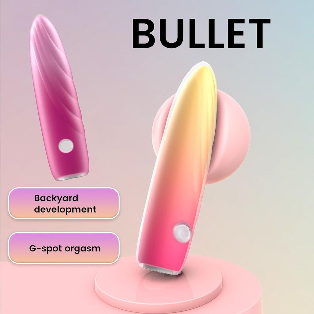 CoreEdge Bullet Vibrator 10 Modes Silicone Waterproof Rechargeable