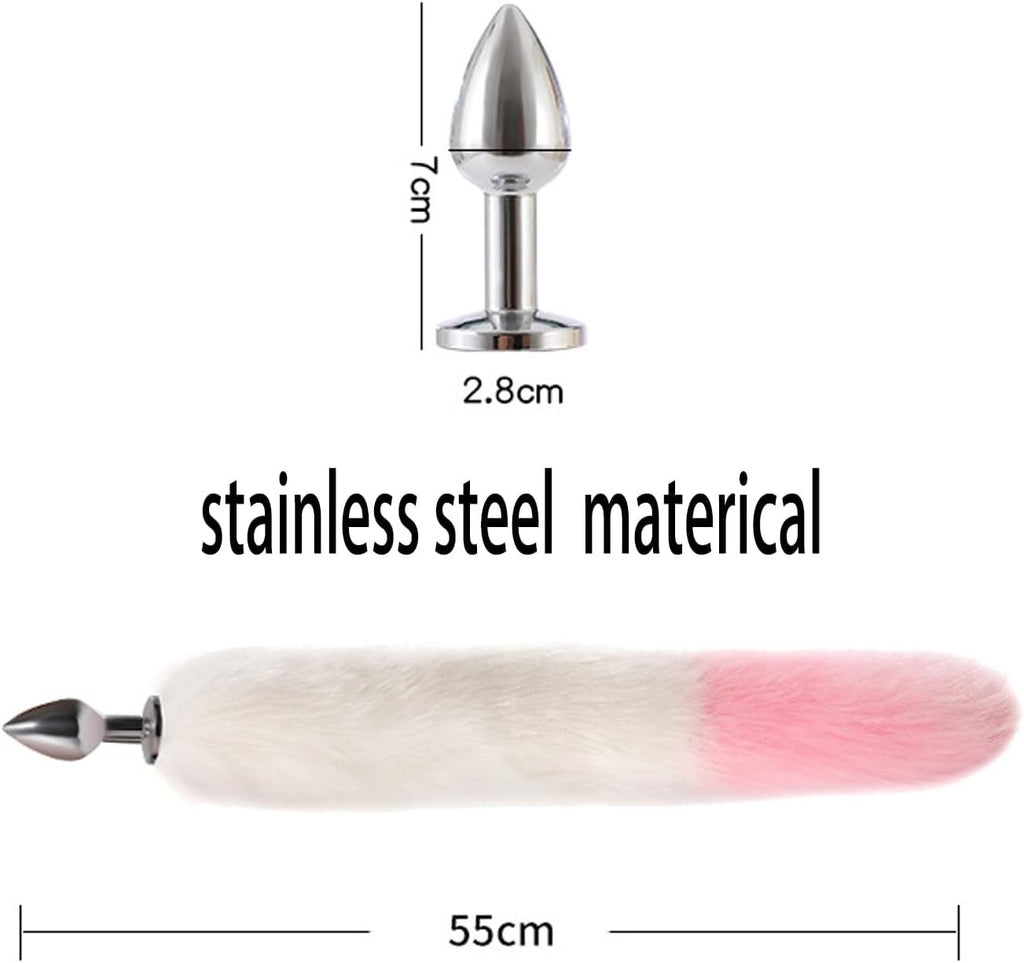 FoxFlare Fox Tail Anal Plug Set Collar Clamps Ears