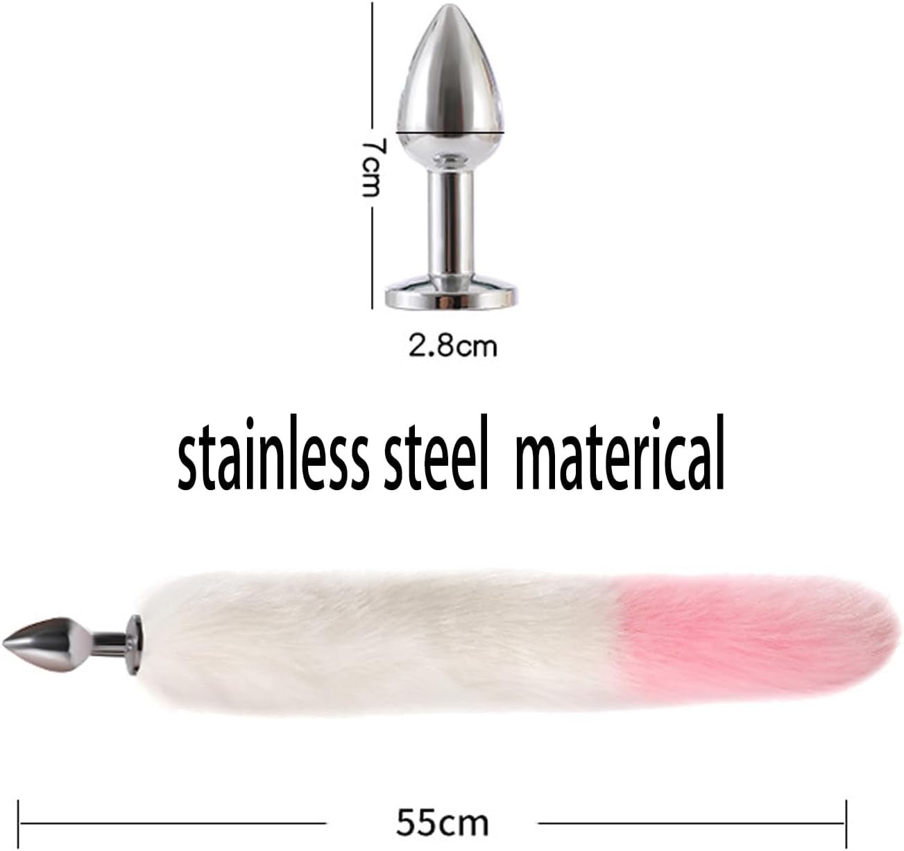 FoxFlare Fox Tail Anal Plug Set Collar Clamps Ears