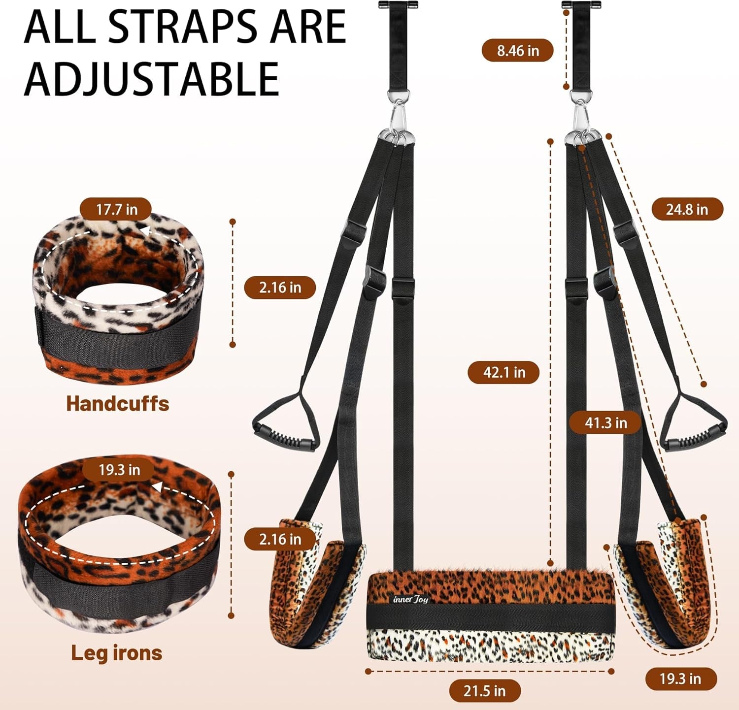 VelarynX Door Sex Swing Adjustable Cushion 330lb
