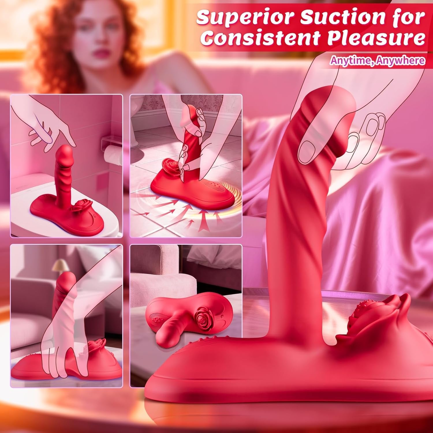 RoseRhythm Triple-Drive Ride-On Peristalsis Vibrator