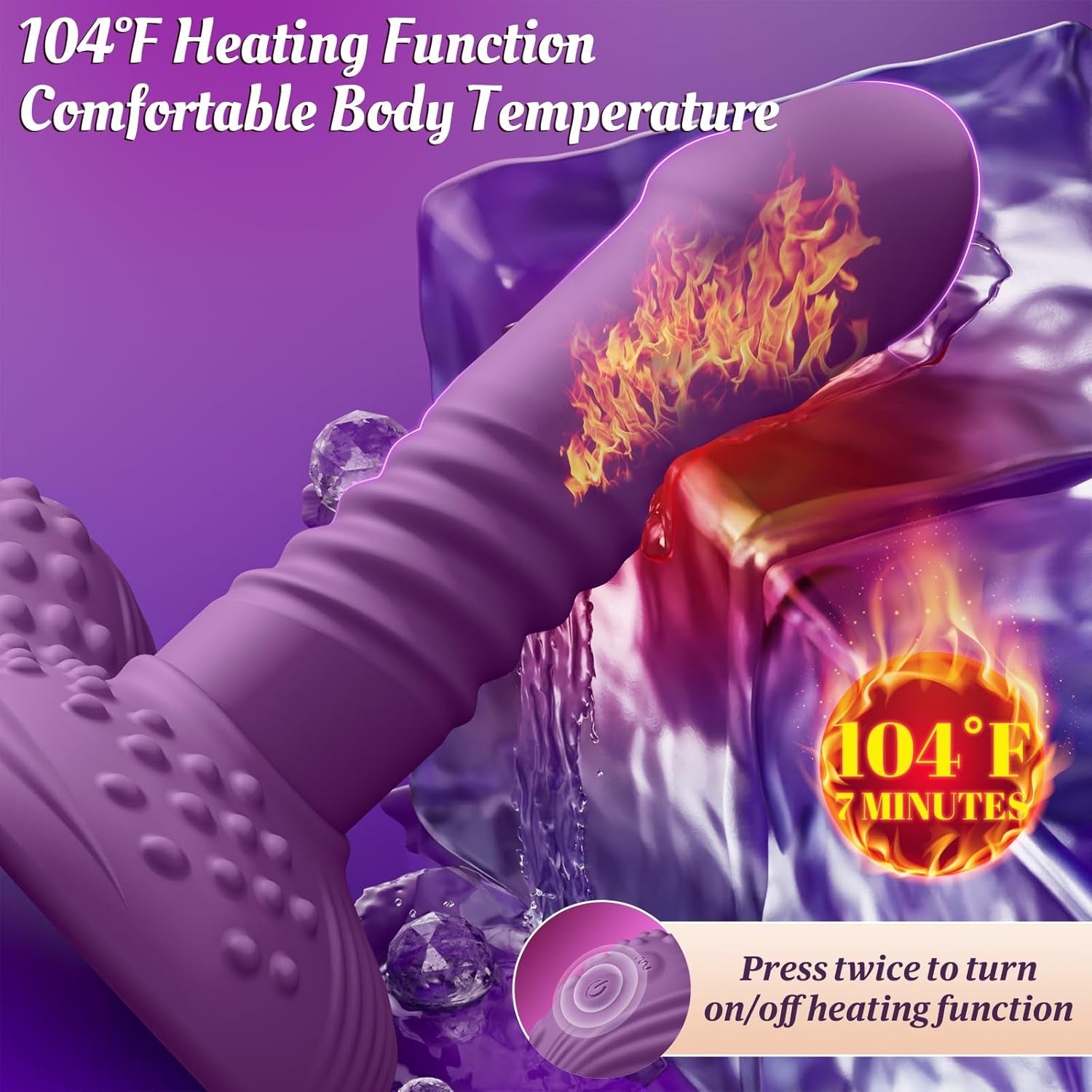 HeatRide Heated Ride-On Thrusting Grinder with Remote
