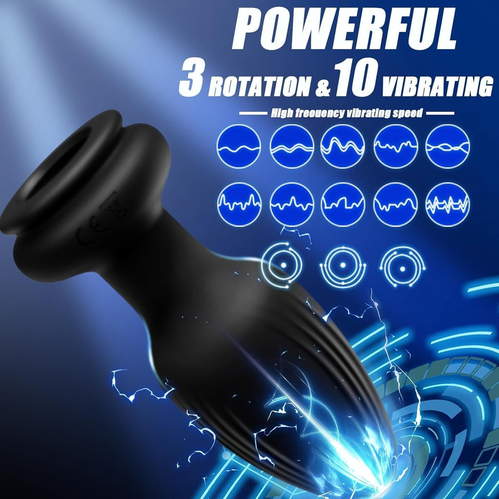 FrostPulse Remote Control Fox Tail Vibrating Anal Plug