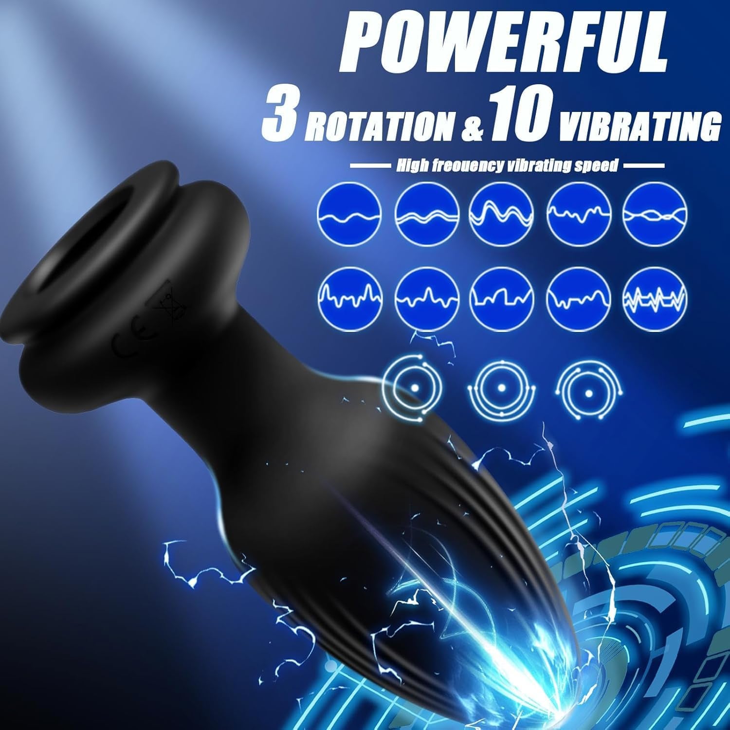 FrostPulse Remote Control Fox Tail Vibrating Anal Plug