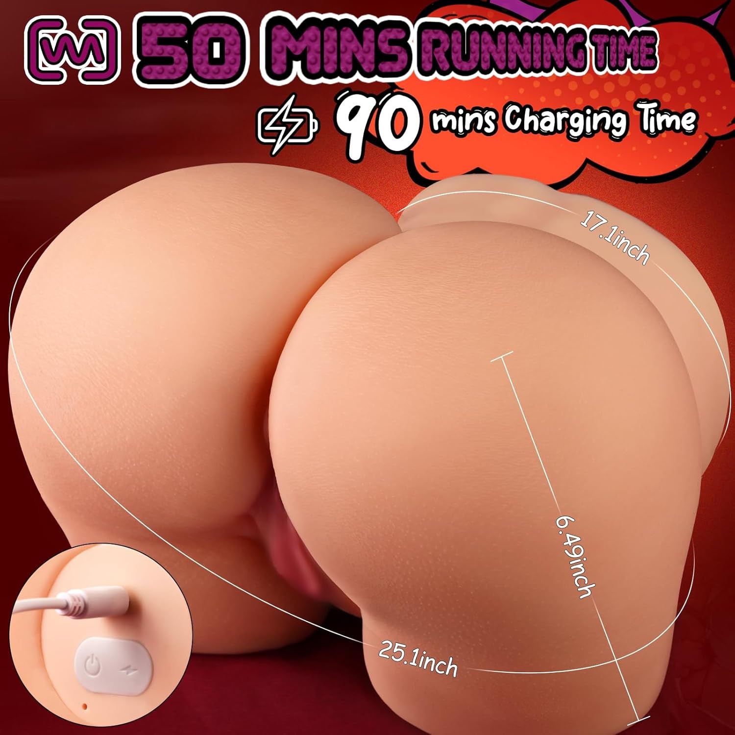VortexCurve 9.8LB Realistic Sex Doll Suction Vibrating