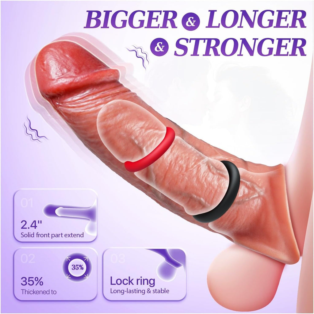 AppSync App Controlled Penis Sleeve Vibrator 5-in-1 Ring
