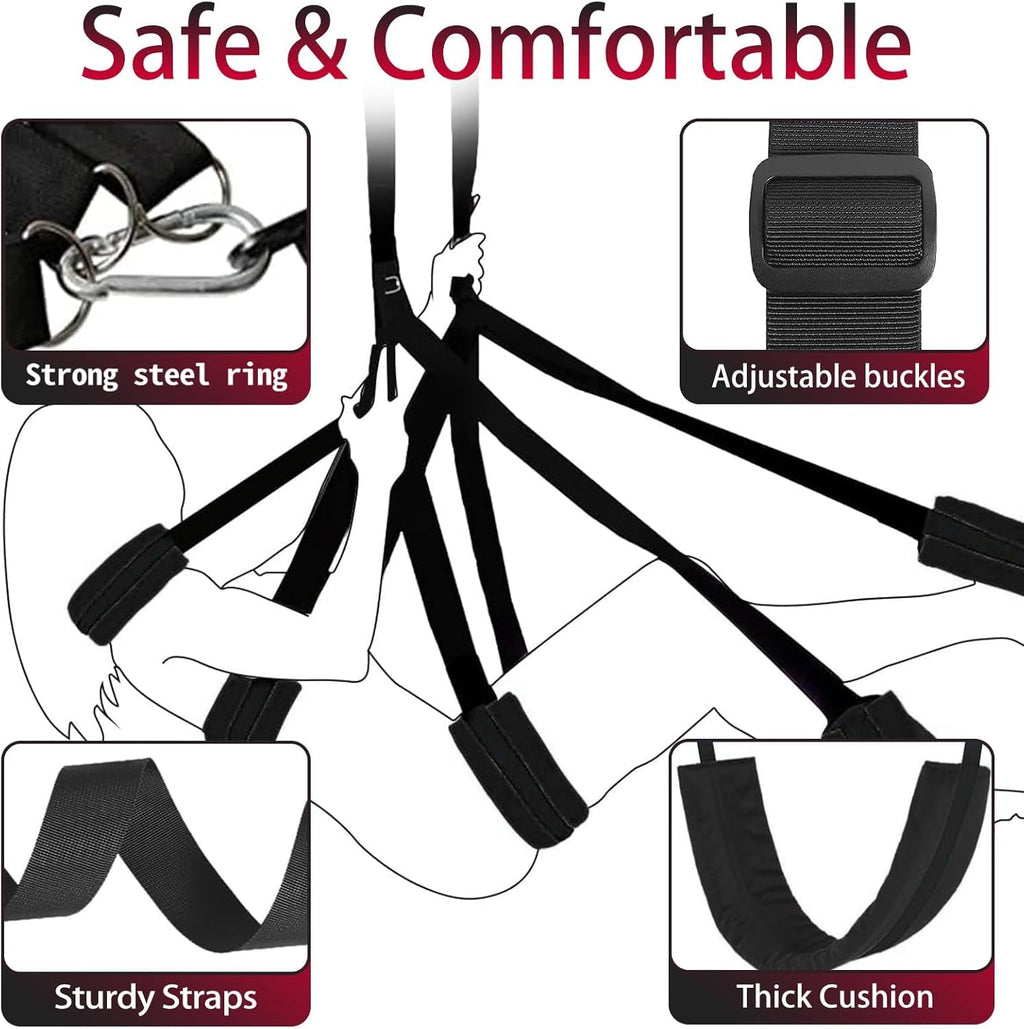 AeroBond Heavy Duty Sex Swing 350lb Adjustable