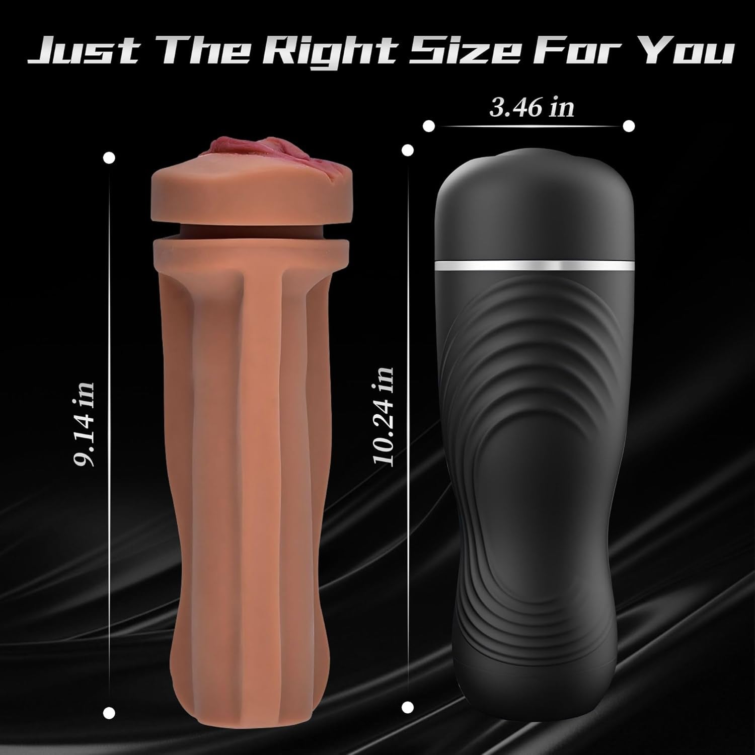 DeepLuxe 8.5" Realistic Pocket Pussy Male Masturbator Cup