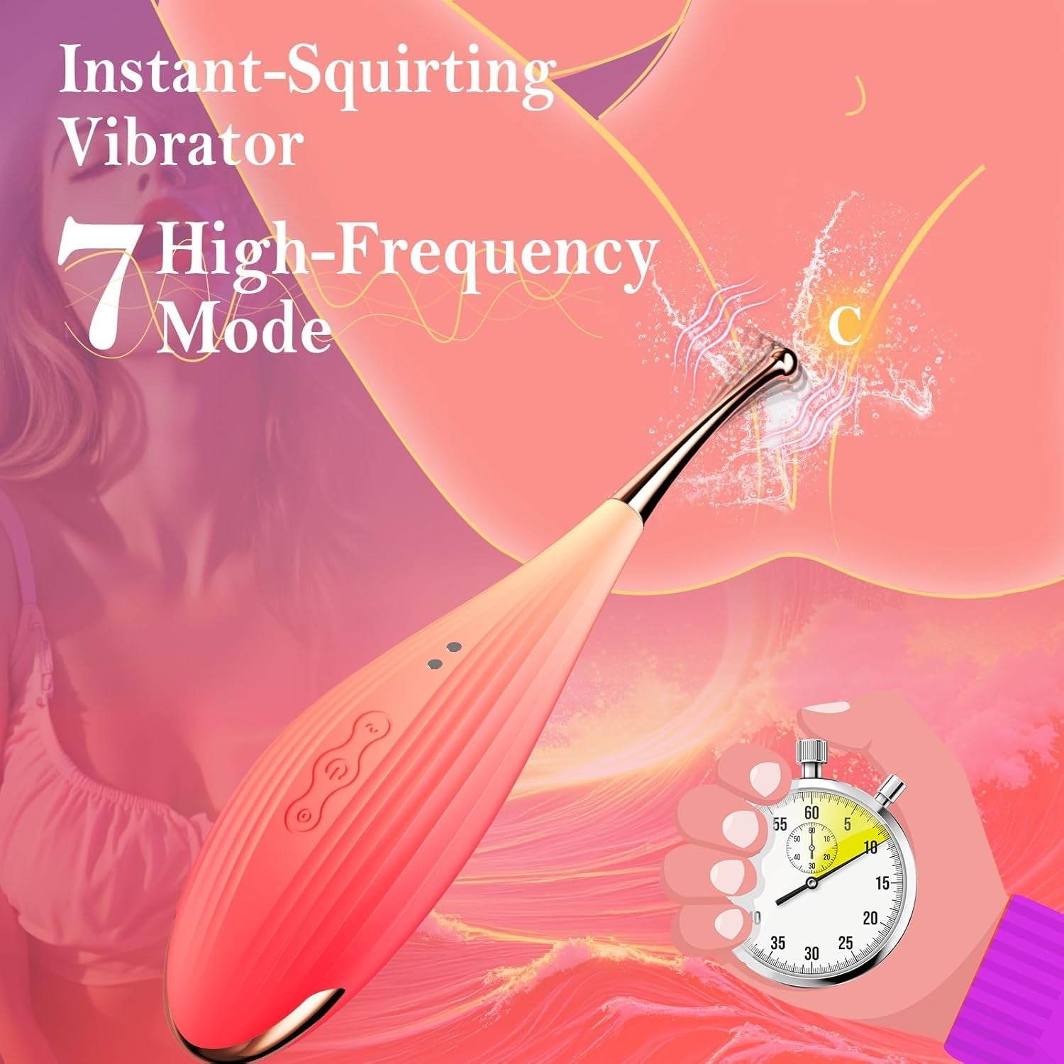 DualWave 2-in-1 Clit Sucker & G-Spot Vibrator Waterproof