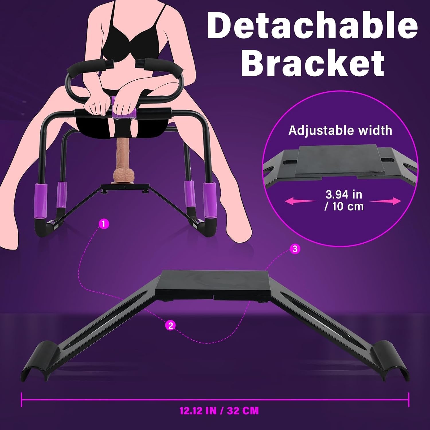 RotateFlex Adjustable Sex Chair with Dildo Mount