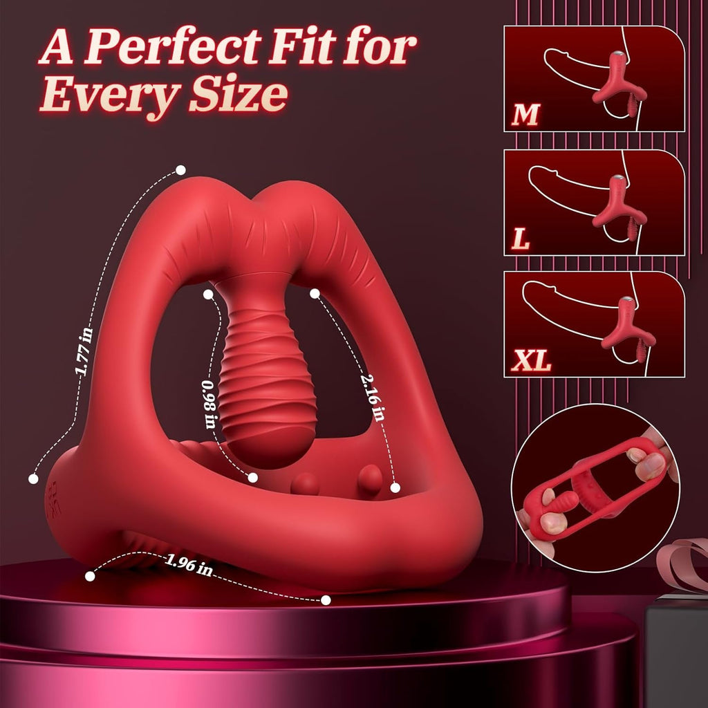 OrbitalFlex Cock Ring Adjustable Clit Stimulator Remote 9 Modes