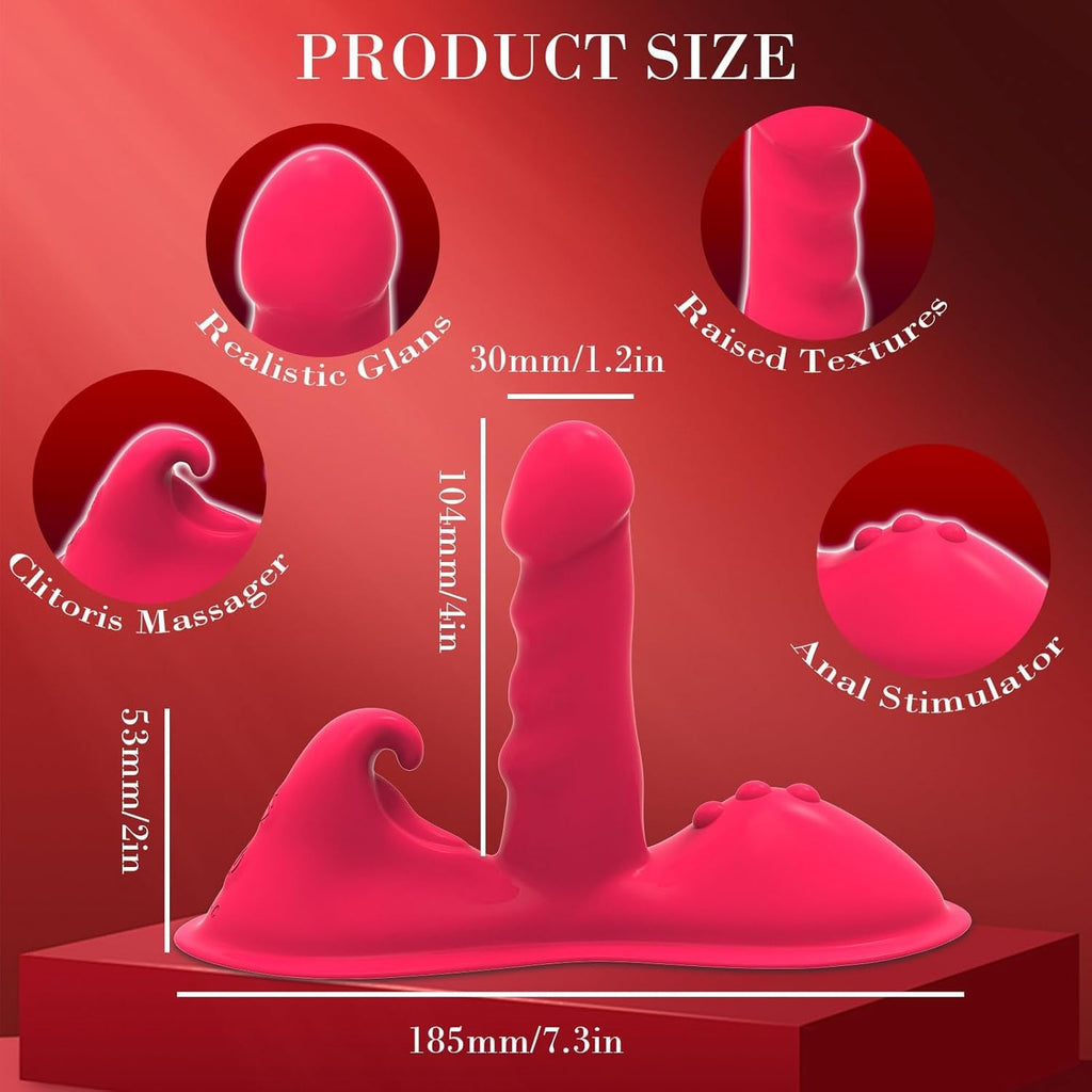 RideQueen Sit & Ride Thrusting Dildo with Remote