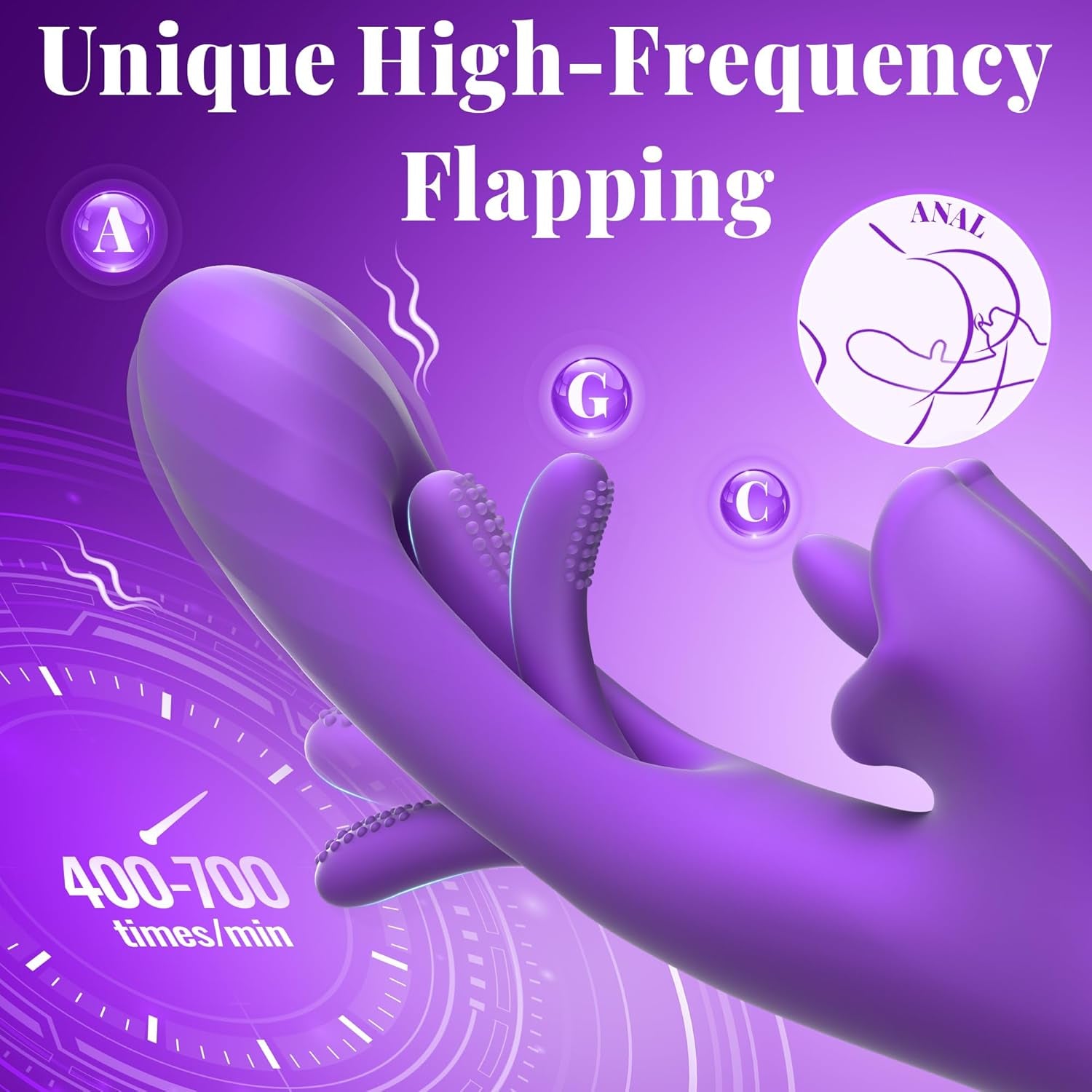 ElyraPulse 3-in-1 Rose Tongue Thrusting Vibrator G-Spot