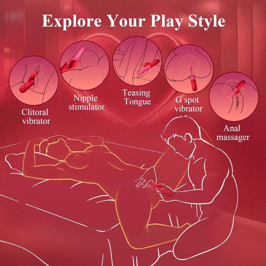 VirelWriggle Tongue Vibrator 20 Modes G-Spot Toy