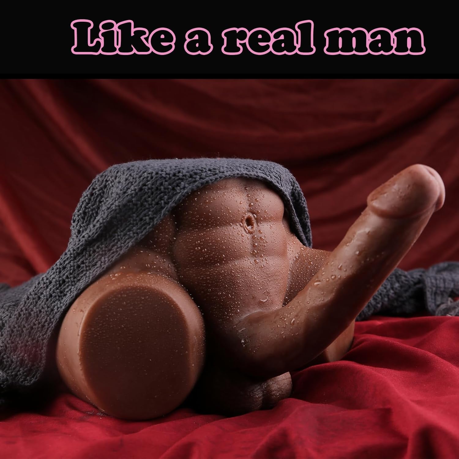 AxisFlex Male Sex Doll Torso 8in Flexible Dildo