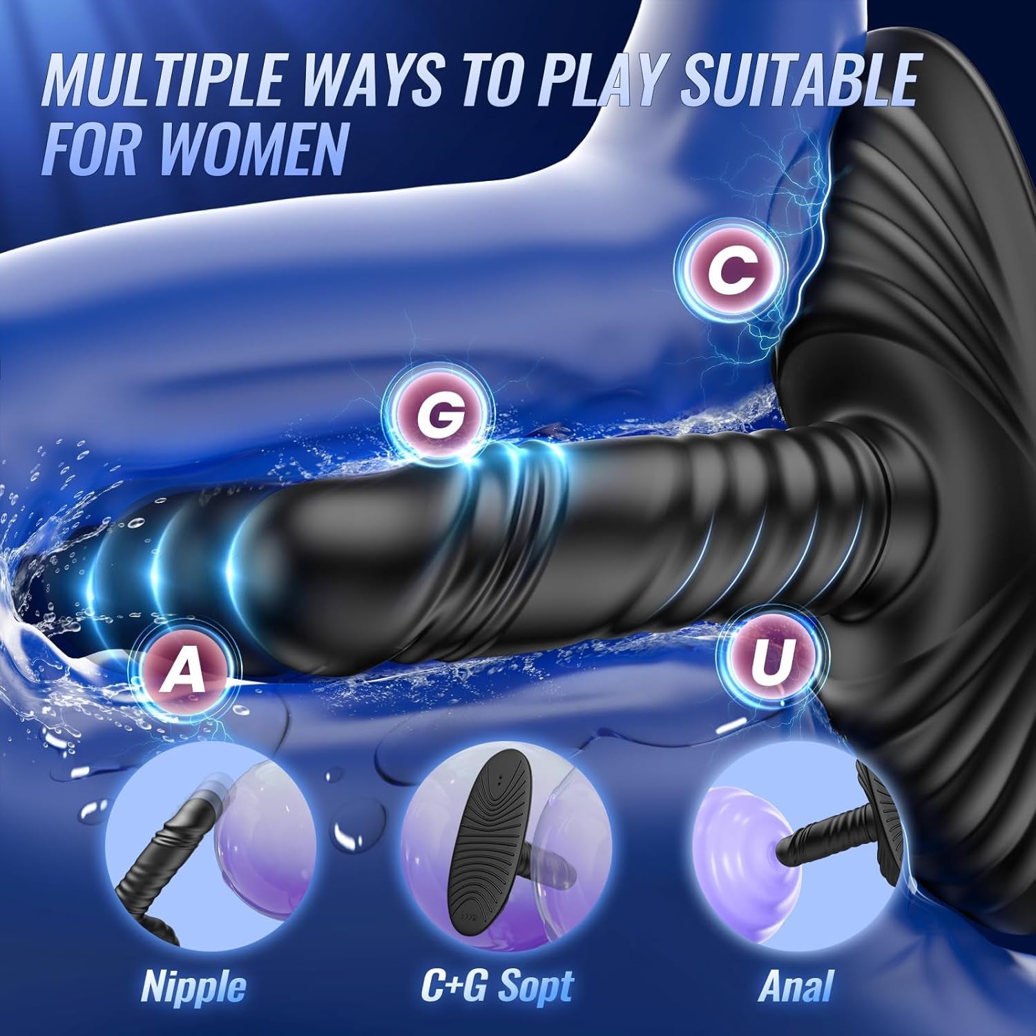 CoreRide Prostate Massager Thrust Vibrator Ride Plug