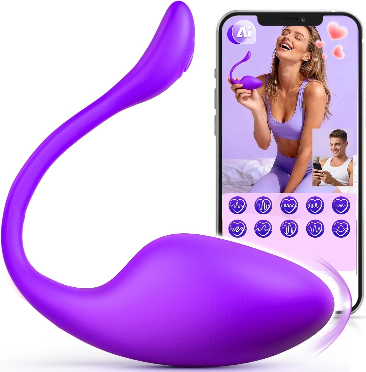 VelixiaX AI Wearable Vibrator Egg 9 Modes App Control