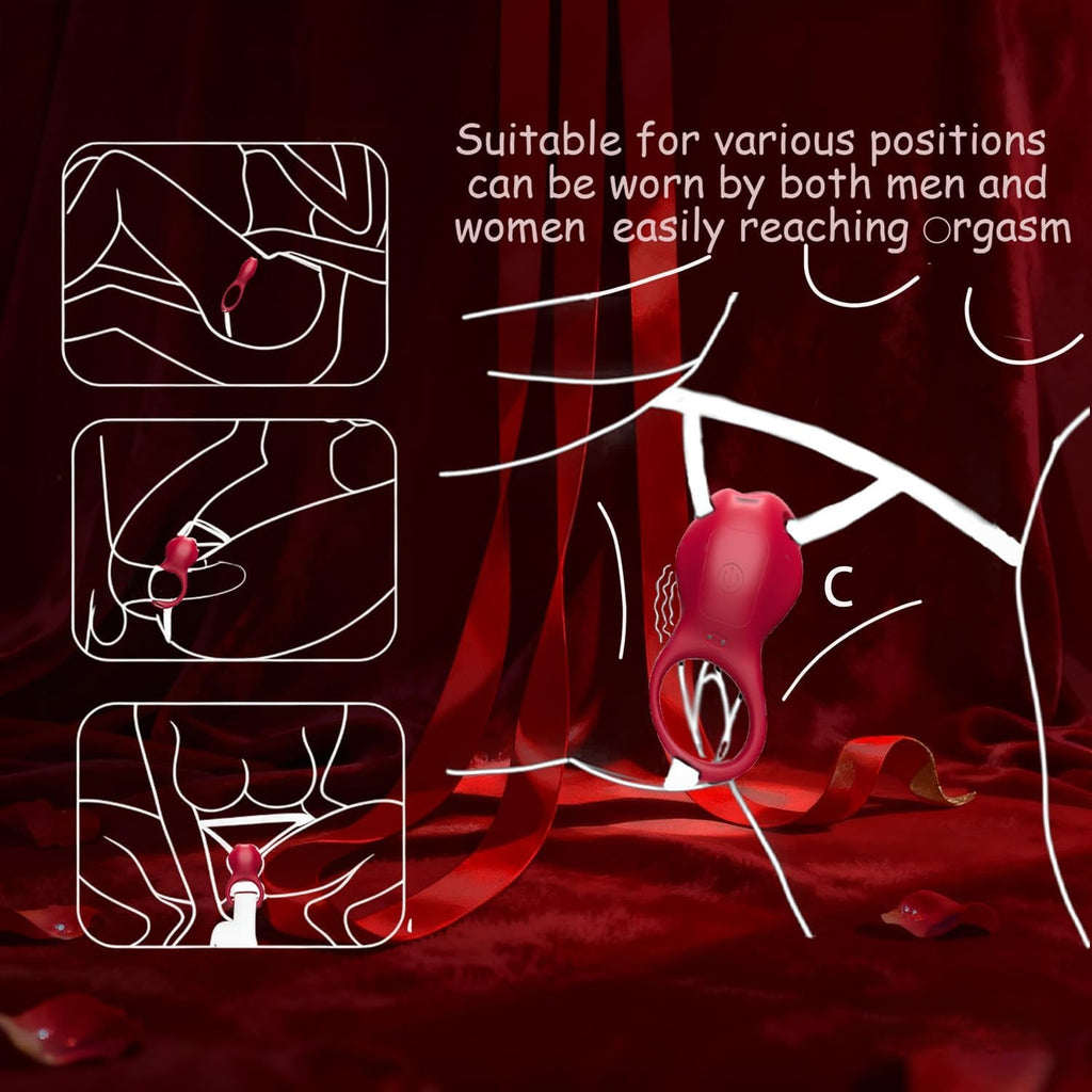 CrimsonSwitch Convertible Cock Ring Clit Stimulator App Control