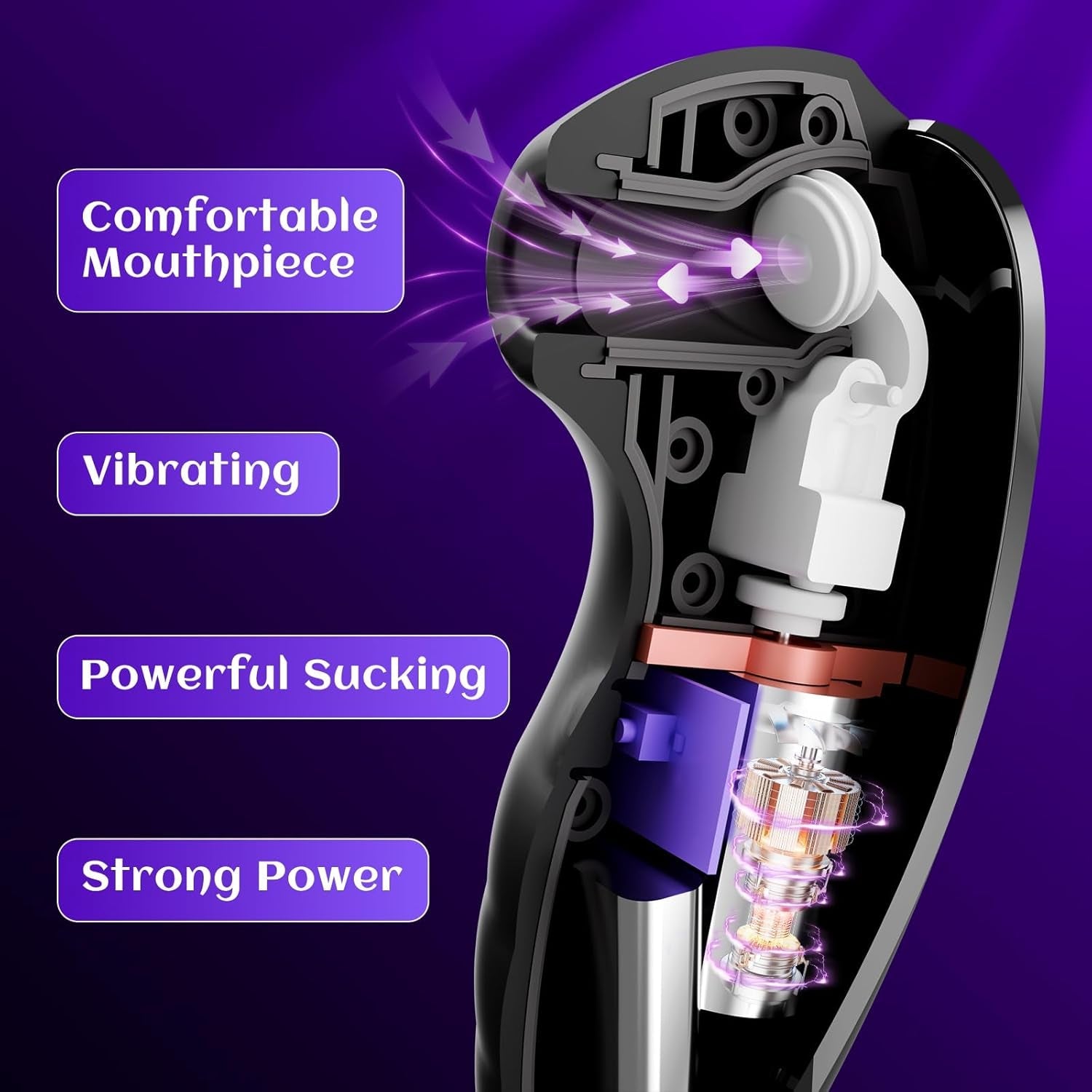 NytheraX Clit Sucker Wand 7 Modes Quiet Waterproof