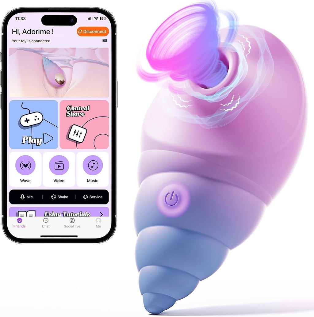 ConchaSync Clit Sucker 10 Modes App Control Quiet
