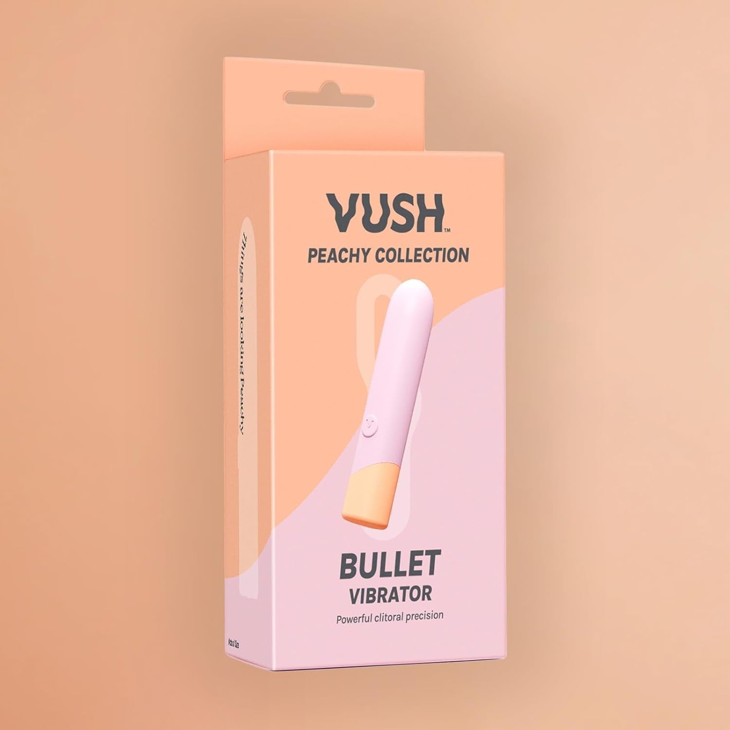 PeachLuxe Mini Bullet Vibrator Waterproof Quiet Rechargeable