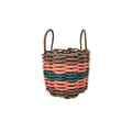 Five Stripe Rope Storage Basket Brown, Orange and Hunter Green