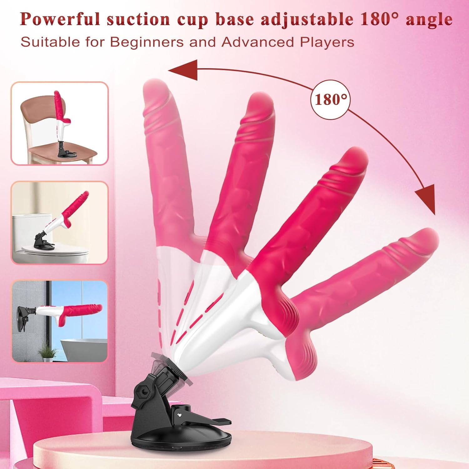 GlideCore 2-in-1 Thrusting Dildo Sex Machine