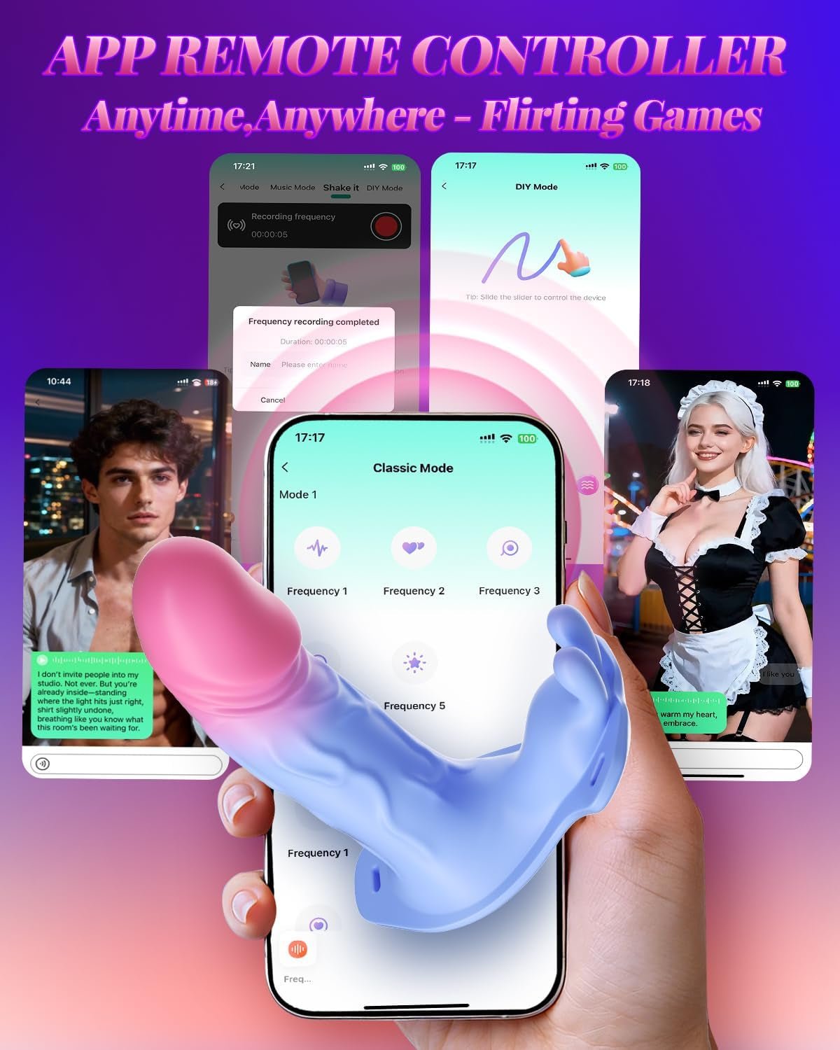ThrustSync Thrusting Wearable Panty Vibrator APP Control