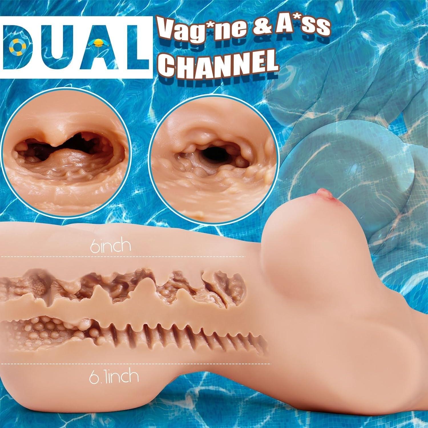 NexaCurve Sex Doll Torso Dual Channel 10.7LB TPE