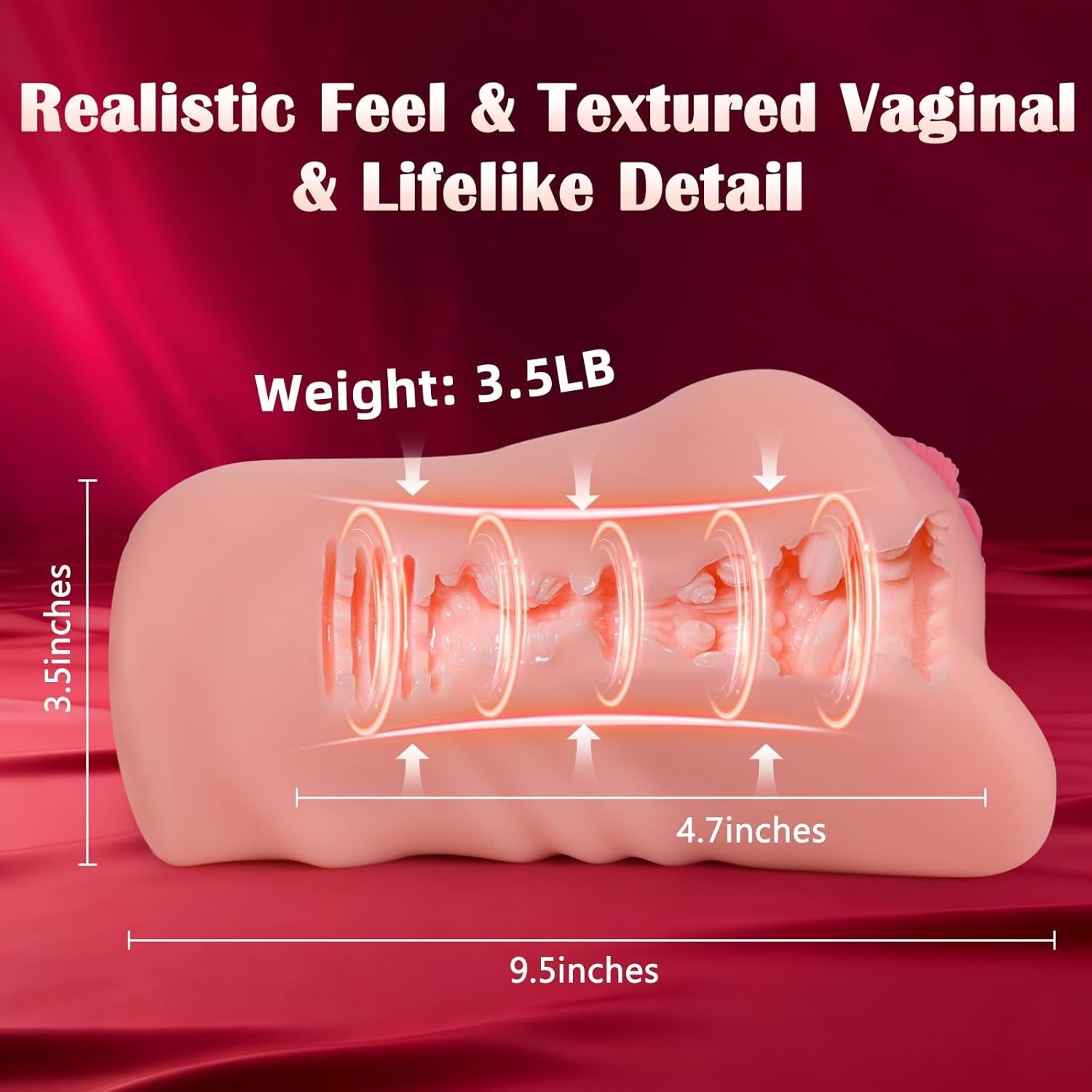 SyncPulse App-Controlled Thrusting Pocket Pussy 9 Modes