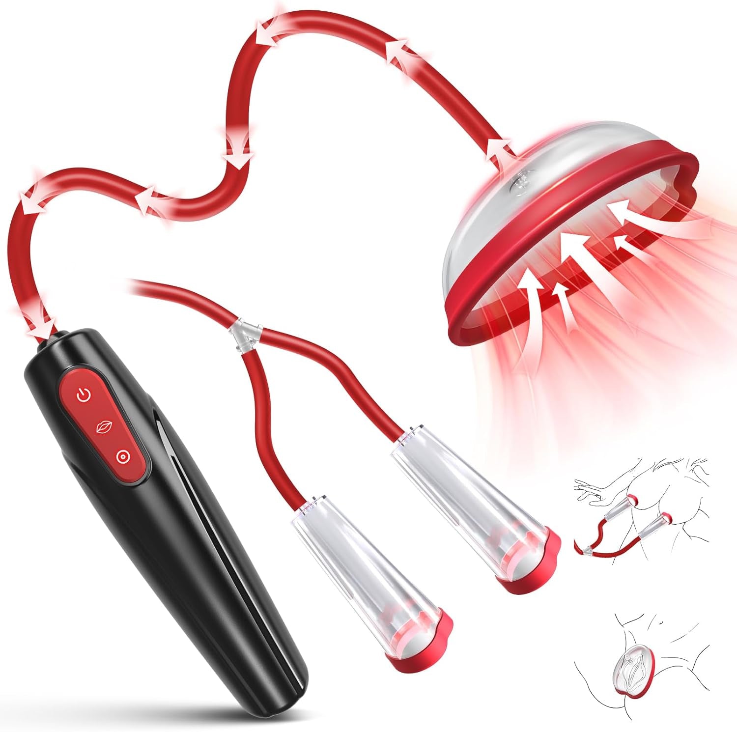 PulseBloom Electric Pussy Pump 3 Levels 7 Modes