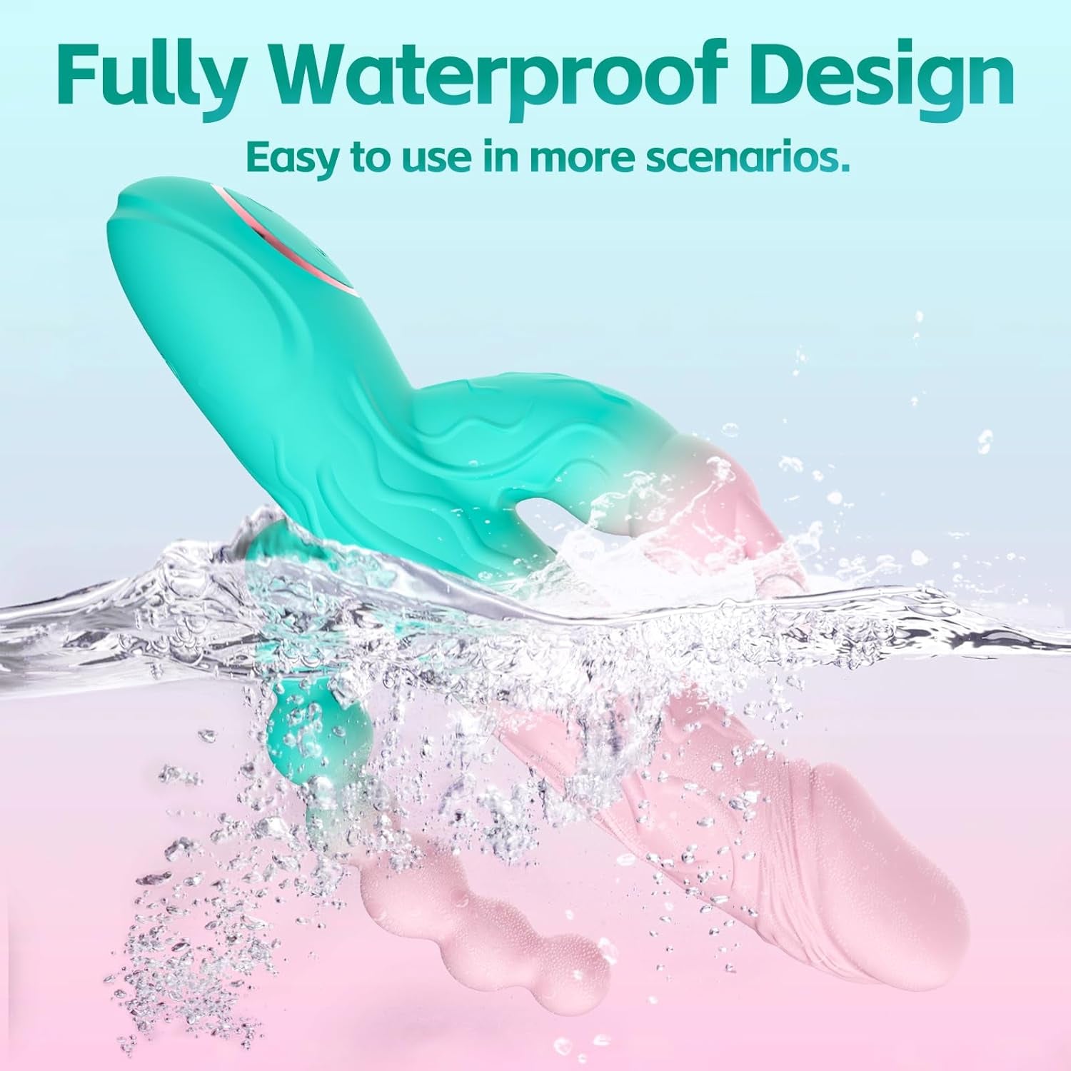TriBloom 3-in-1 Rabbit Vibrator 20 Modes Beads Waterproof