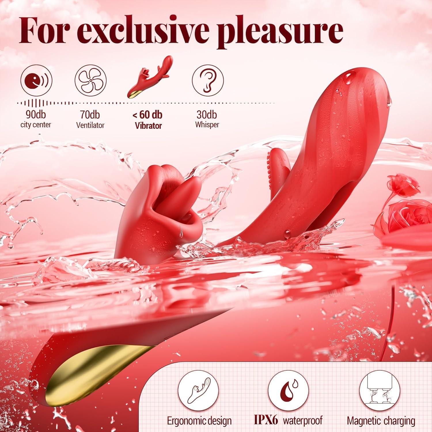 ElyraCore 3-in-1 Tongue Thrust Vibrator G-Spot 7 Modes