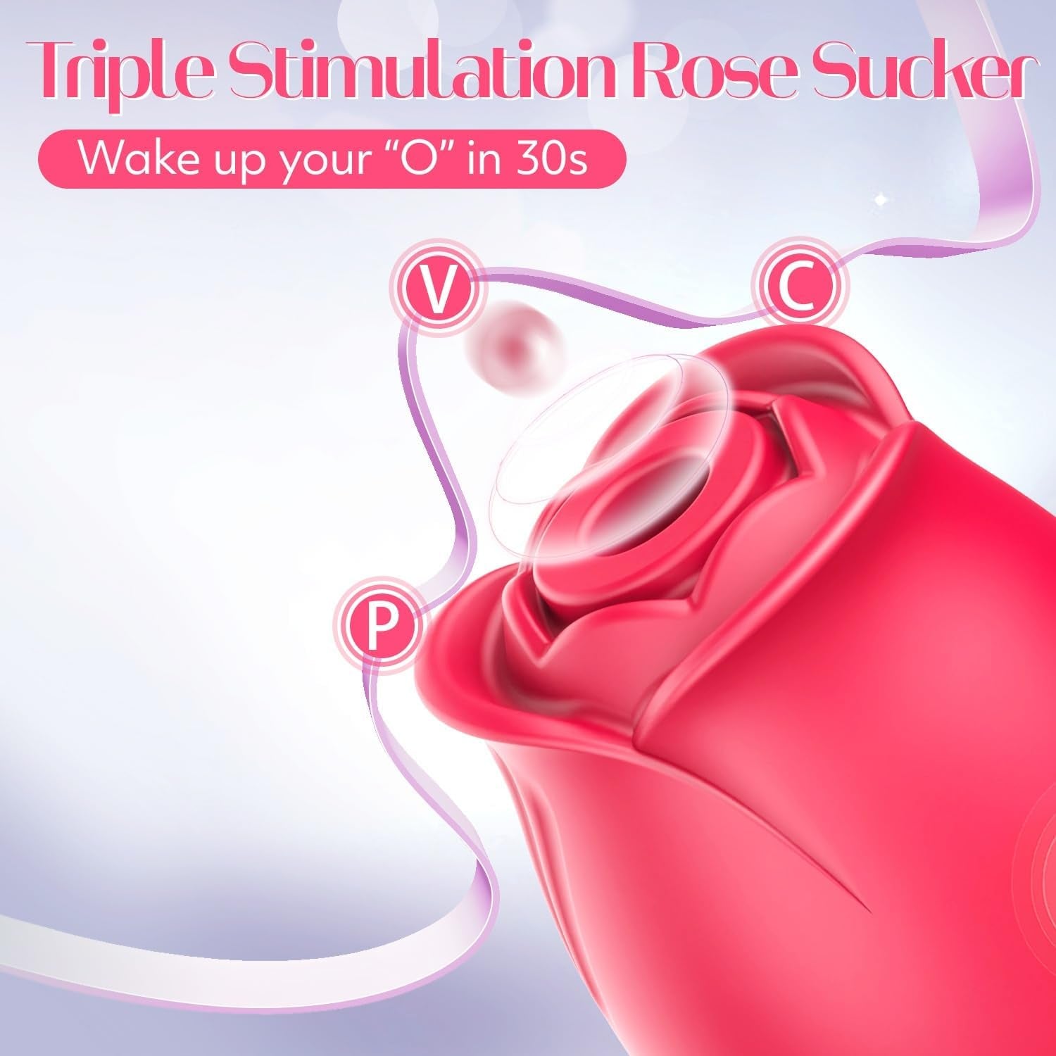 VirelleX Rose Clit Sucker App Control 9 Modes Compact