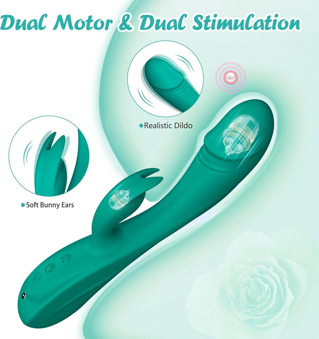 NoirWave Rabbit Vibrator 49 Modes Dual Motor Waterproof
